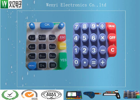 Bức in màn hình lụa bàn phím cao su silicone