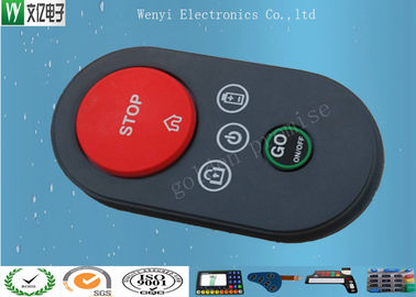Bàn phím cao su silicon P + R 40 độ với dầu Spay và màn hình in lụa tùy chỉnh