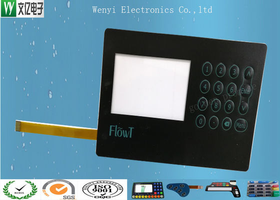 Bàn phím chuyển đổi màng cửa sổ LCD màu xanh lam với chất kết dính mờ 3M468